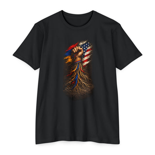 Armenian - American Fist Tee - Armenian Roots